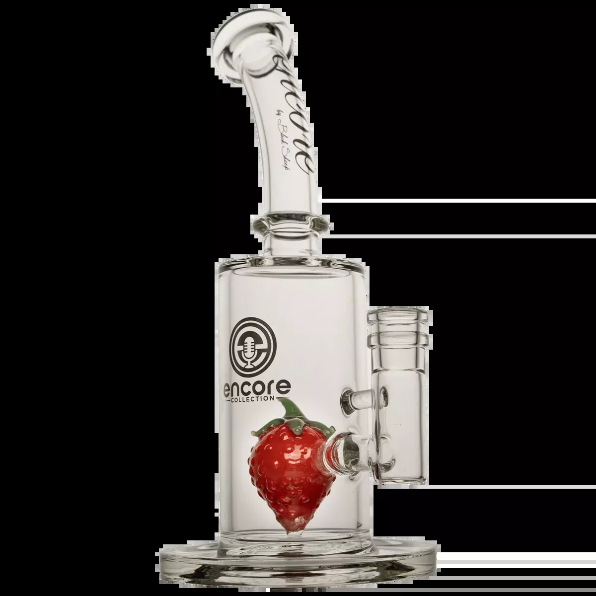 Encore Glass Strawberry Preserve Rig – Handcrafted Glass Rig with Vibrant Design