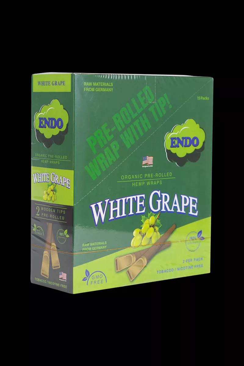 Endo Pre-Rolled Hemp Wraps – 15 Pack