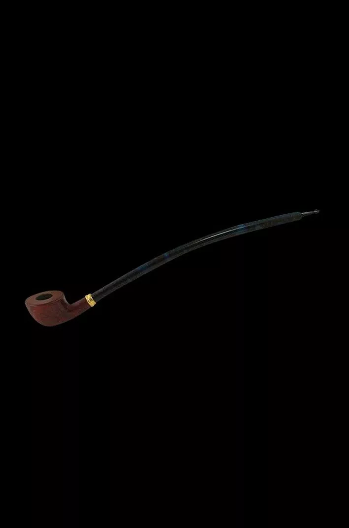 Engraved Cherry Wood Tobacco Pipe