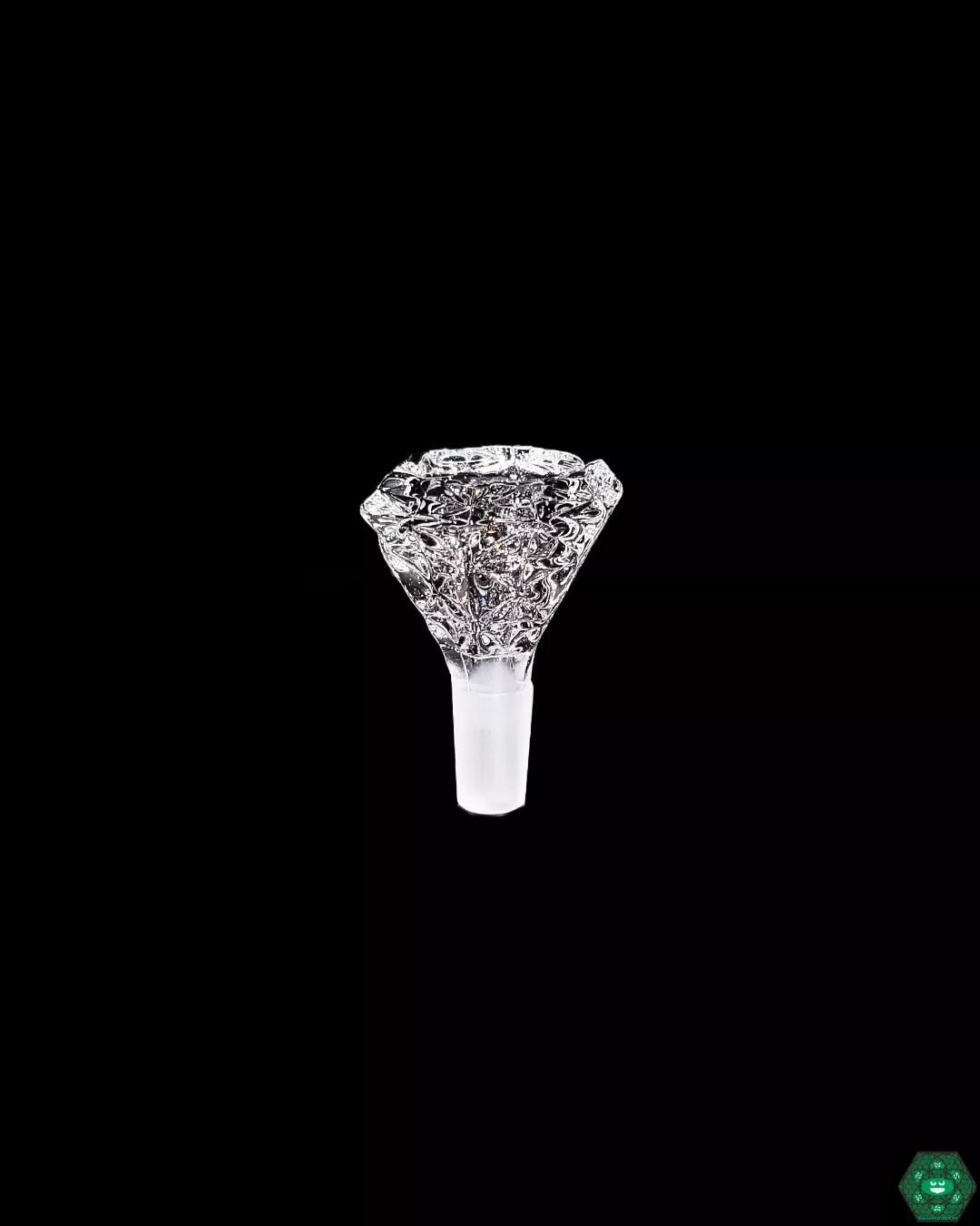 Engraved Quartz Slide – Durable 14mm Glass Bowl for Clean Draws
