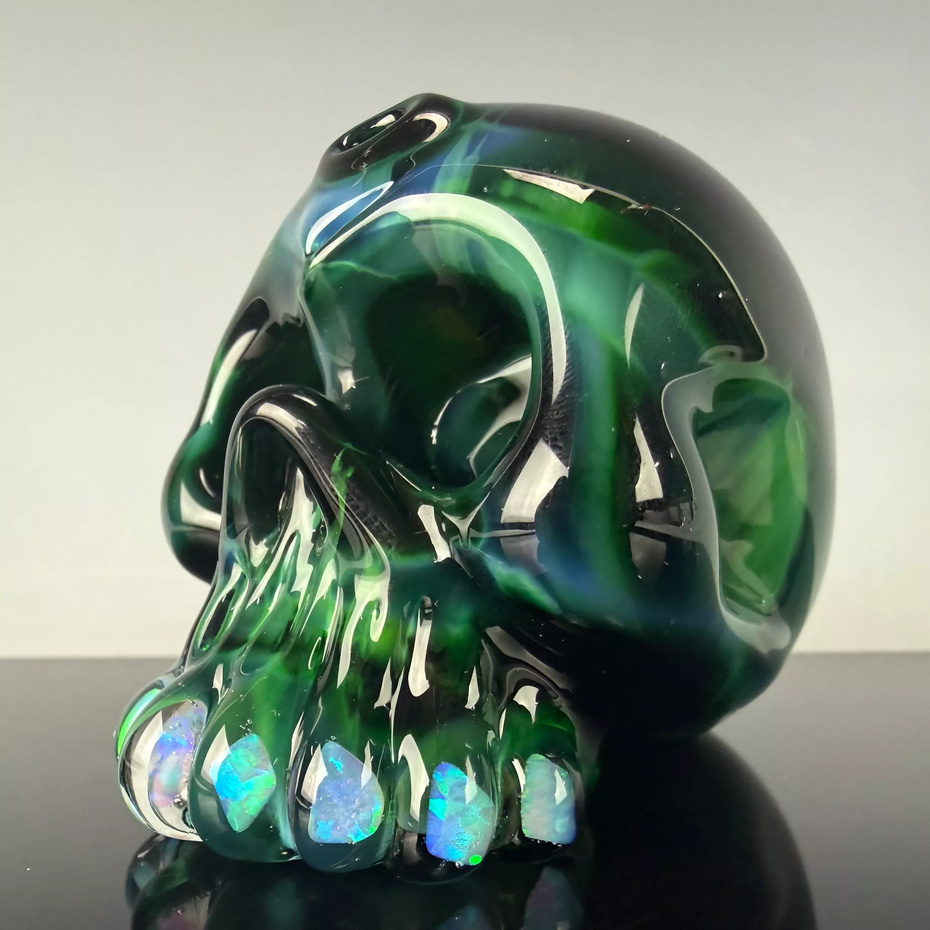 "Exp. Green #5" Skull Shredder by Carsten Carlile