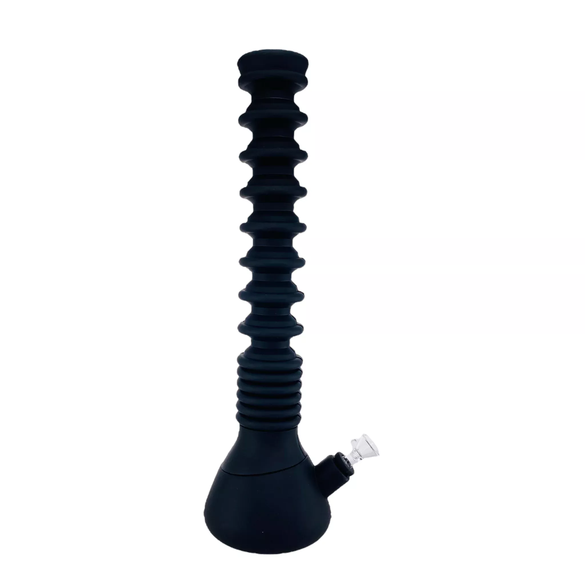 Extendable Silicone Rubber Bong Black