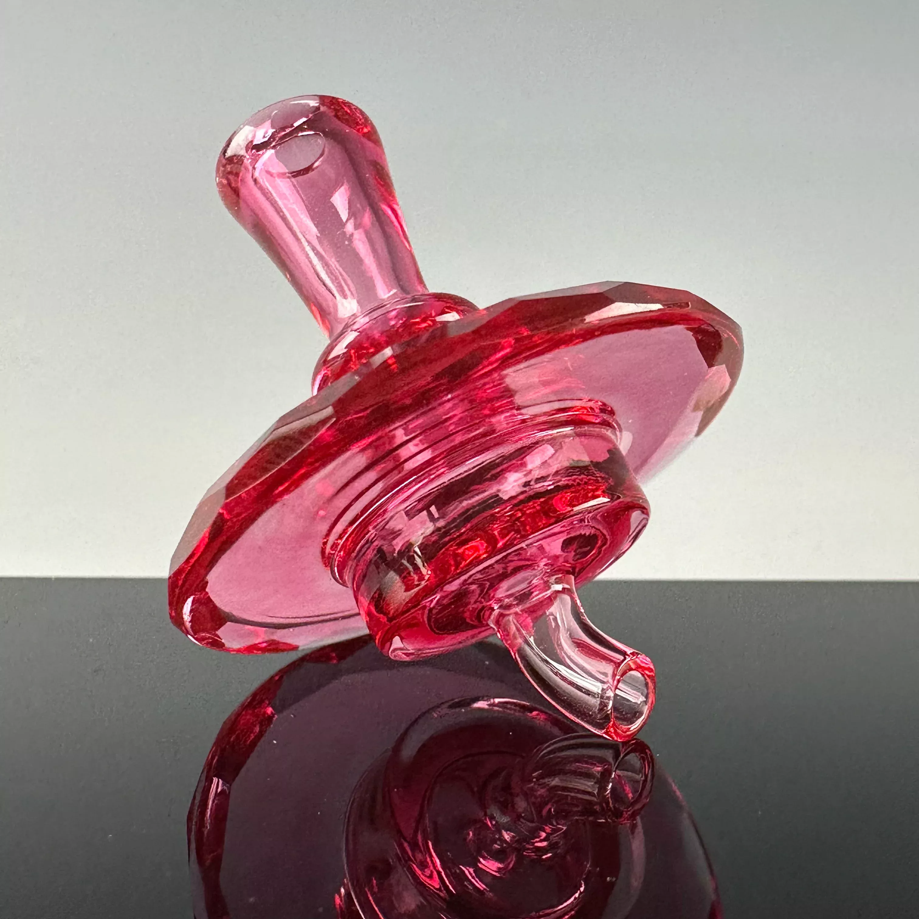 Faceted "Gold Ruby" Spinner Cap by Alex S. Glass
