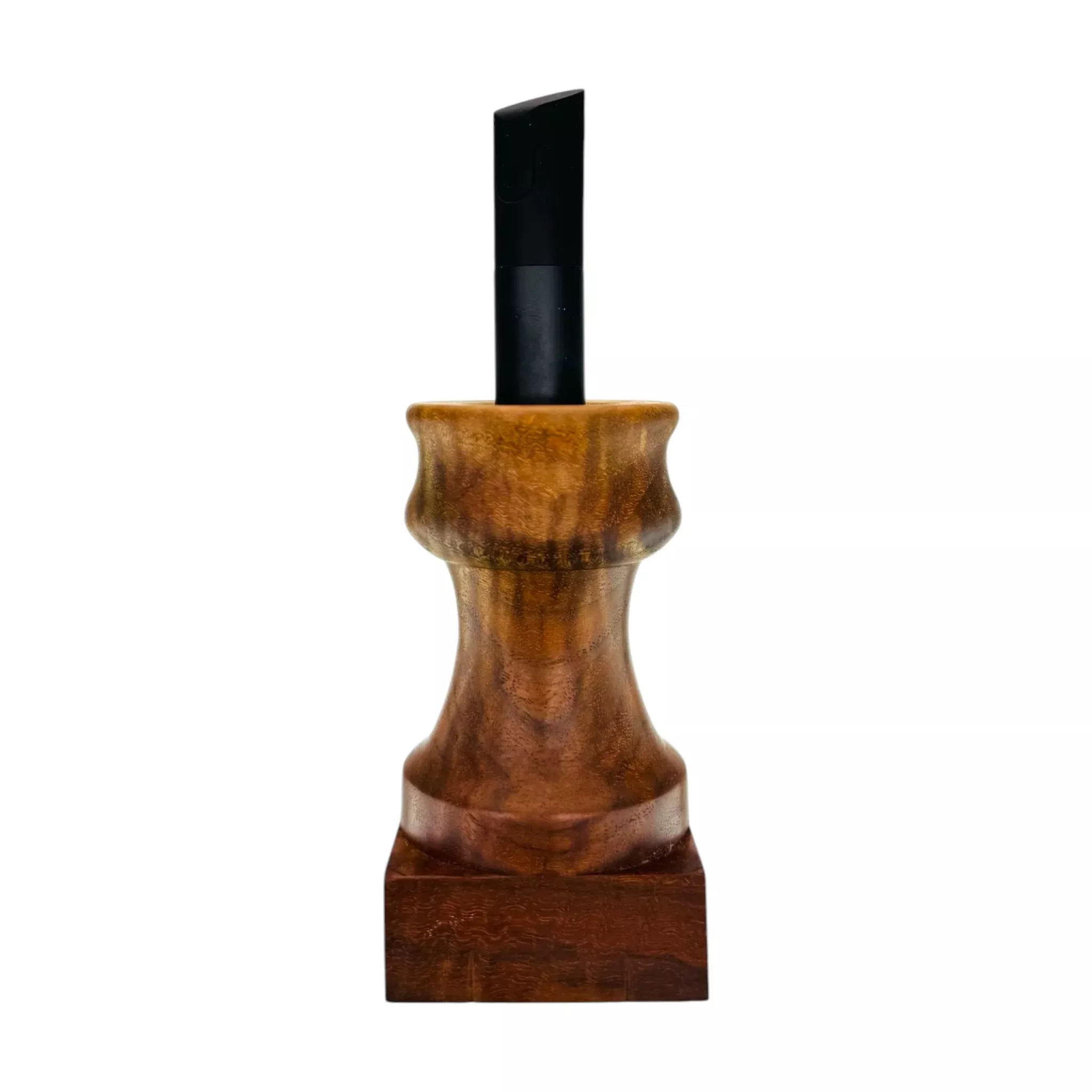 Fancy Black Walnut Burl Puffco Pivot Display Stand Holder
