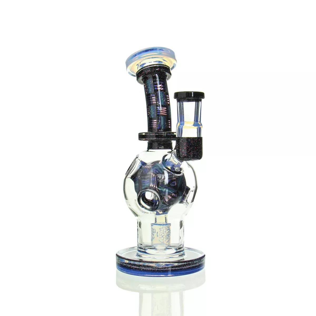 Fat Boy Glass - Worked Exosphere - Lucid w/ Crushed Opal