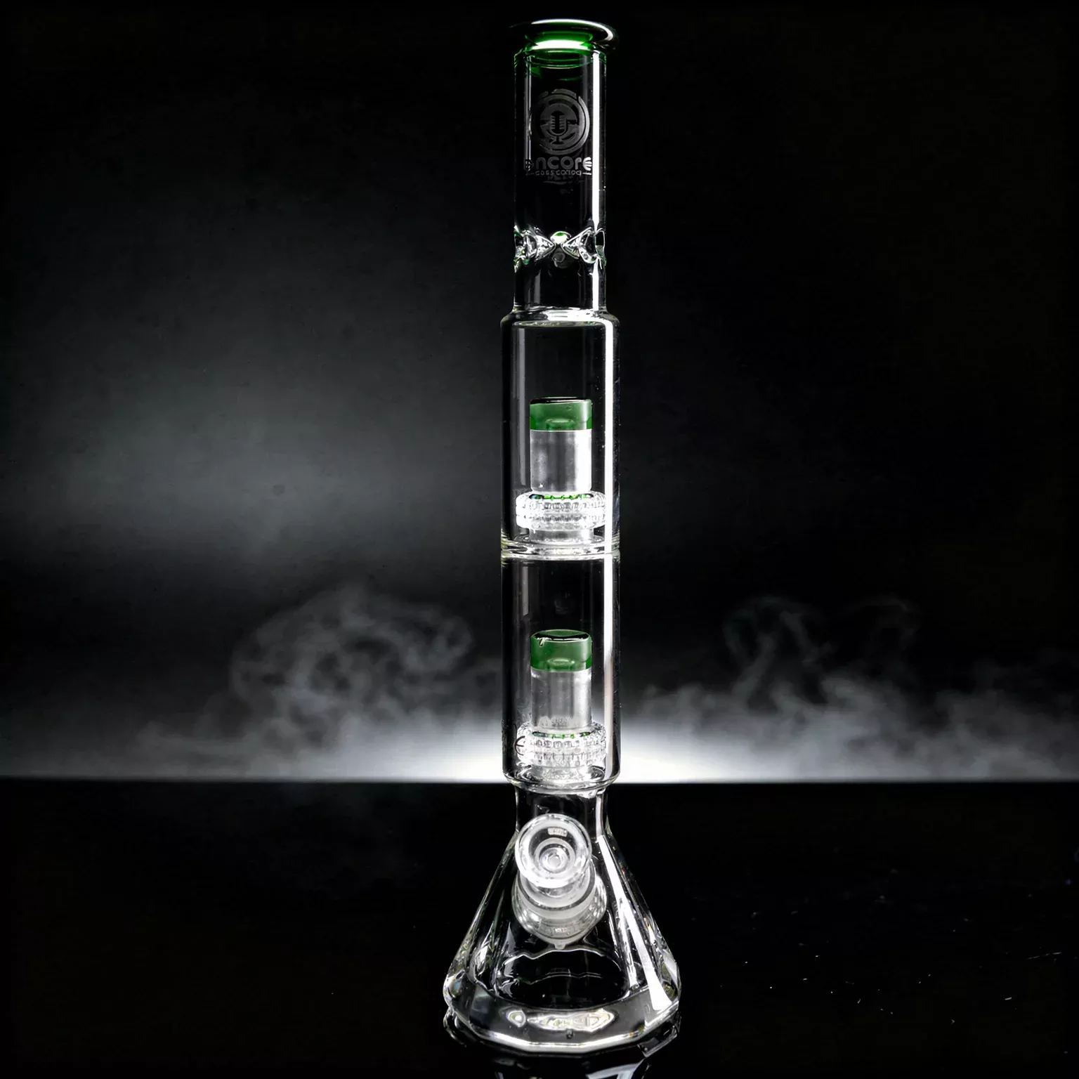Feature Name 16.5" Encore Collection Diamond Pounder Beaker Bong w/ Double Matrix Perc