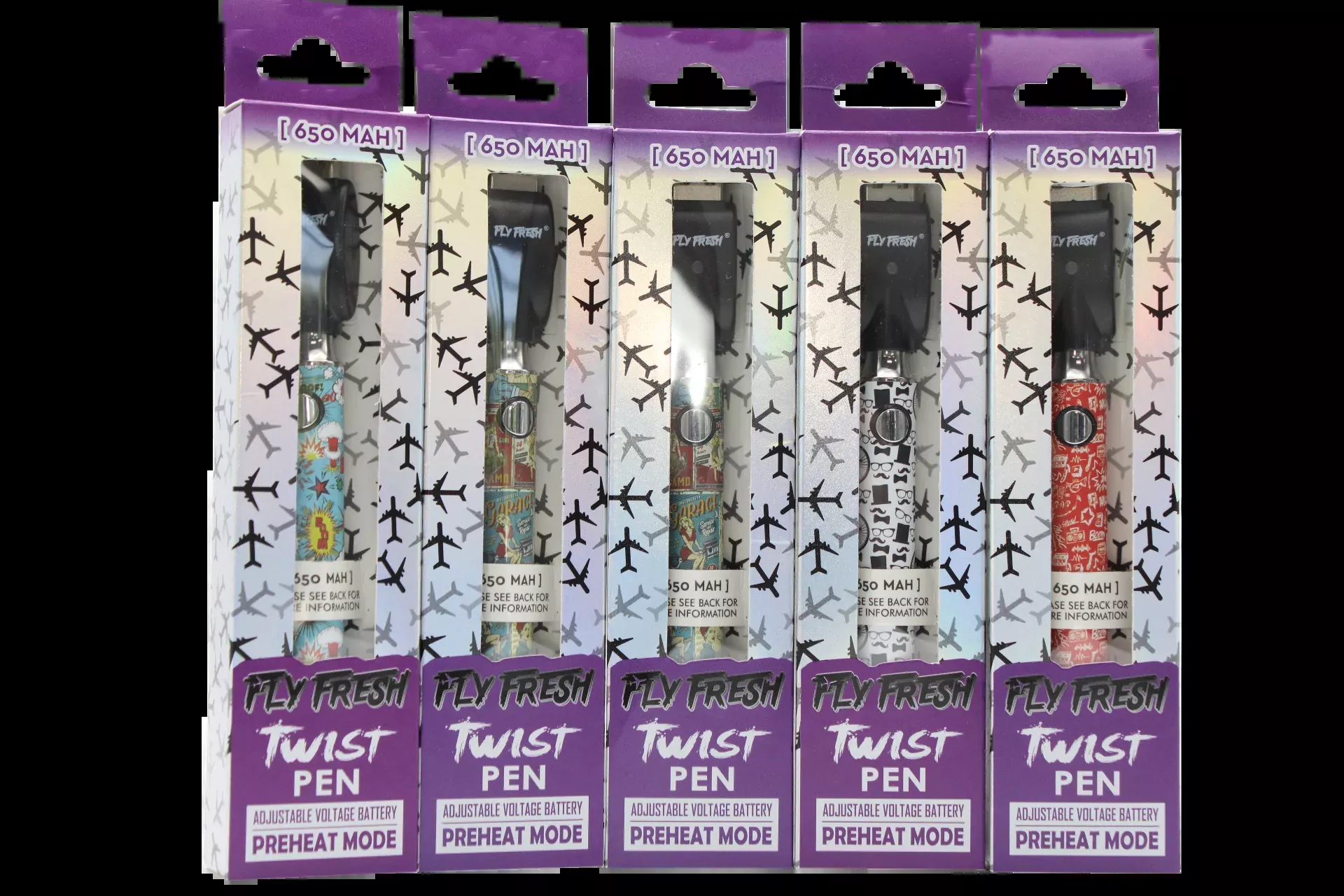 Fly Fresh 650mAh Slim 510 Cartridge Battery