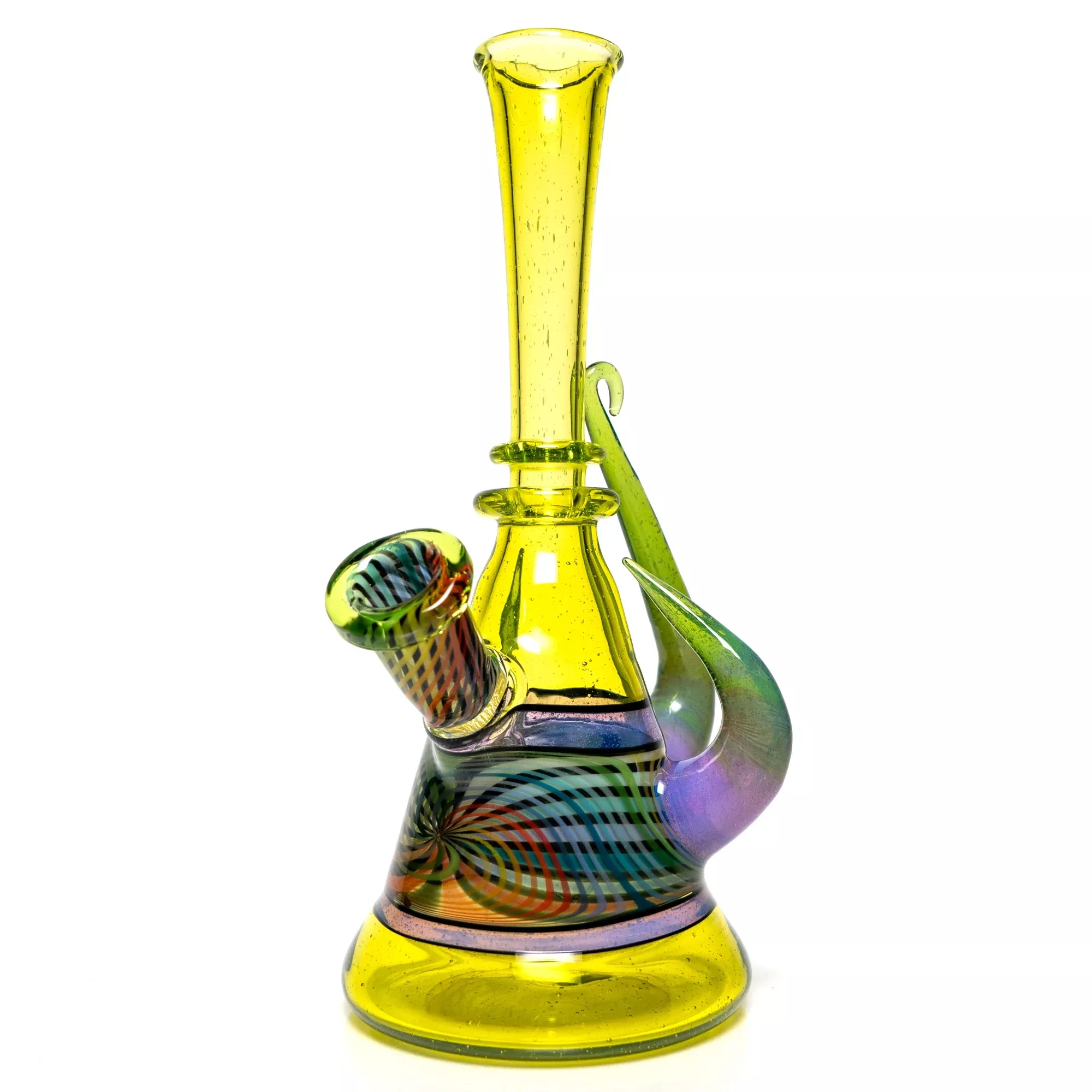 Foggy Mountain - Full Color Worked 3 Horn Tube - Lime Drop