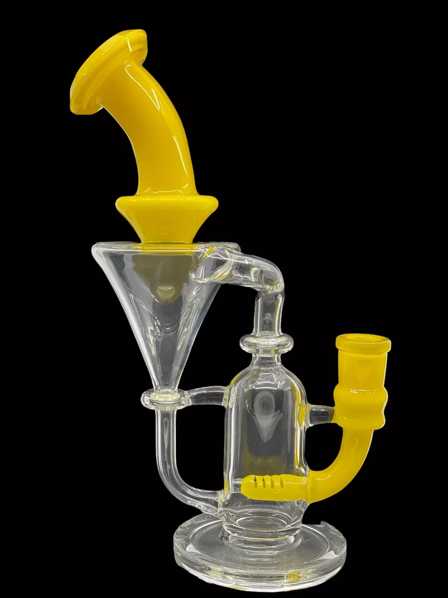 Fogz Glass Solid Color Banana Recycler Rig | Durable & Stylish Dab Rig for Smooth Hits