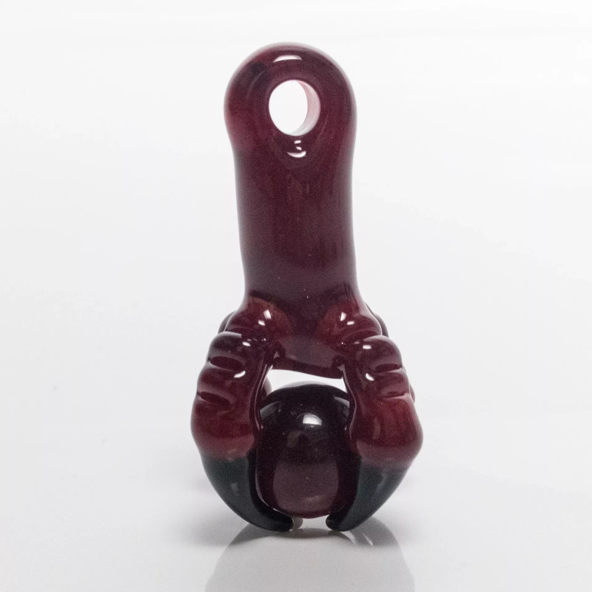 Four Winds Flameworks - Talon Orb Pendant - Dragons Blood