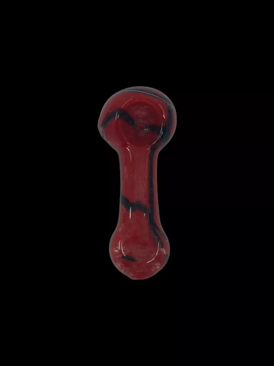 Frit and Rod Art Hand Pipe - 3.5-Inch Compact Glass Design in Assorted Colors