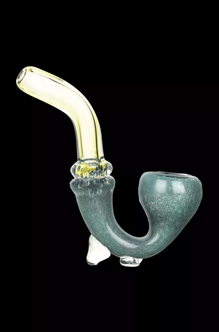 Fritted Flow Stand-up Glass Sherlock Pipe