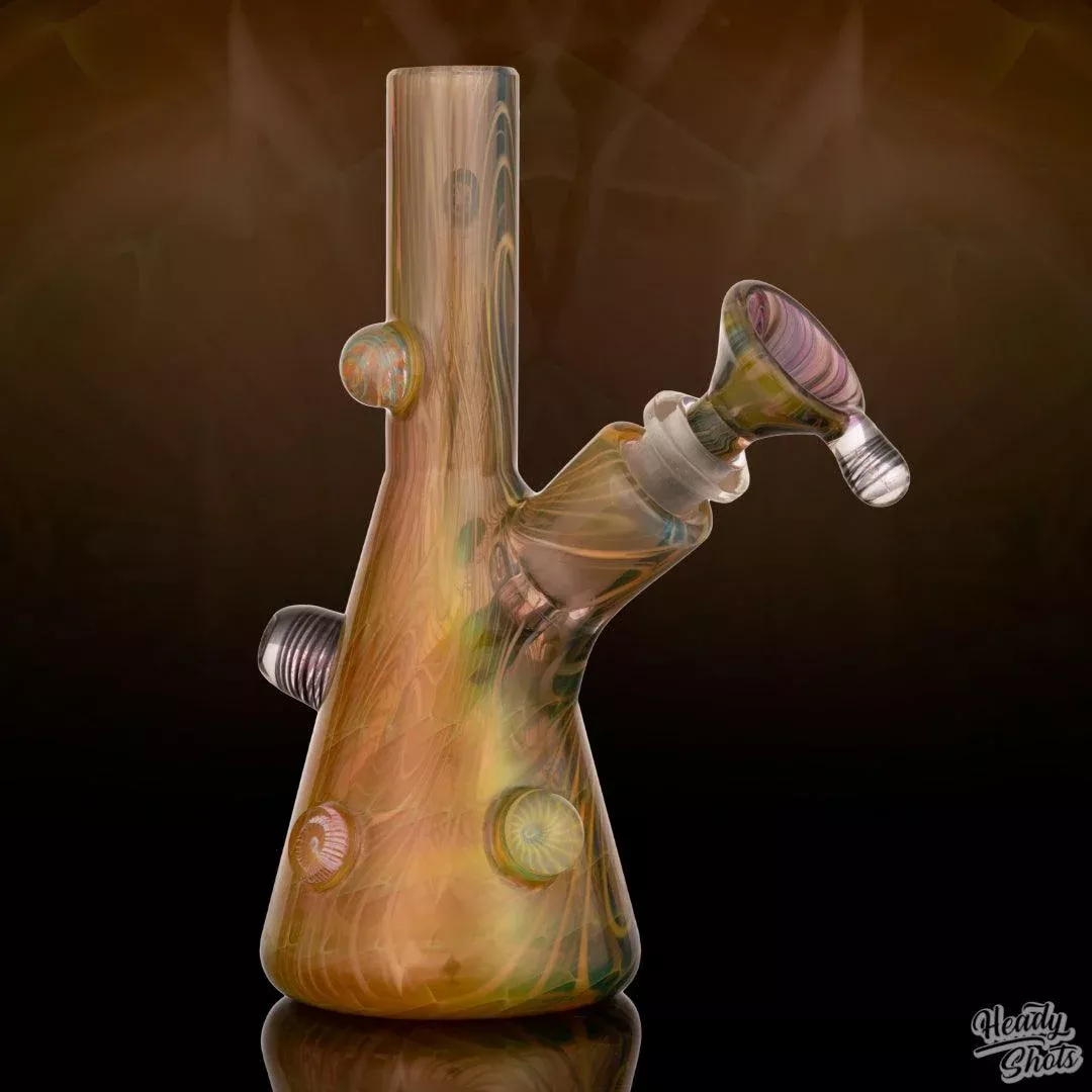 FTIME Glass Mini Beaker – Fully Fumed with Pelican Case Included
