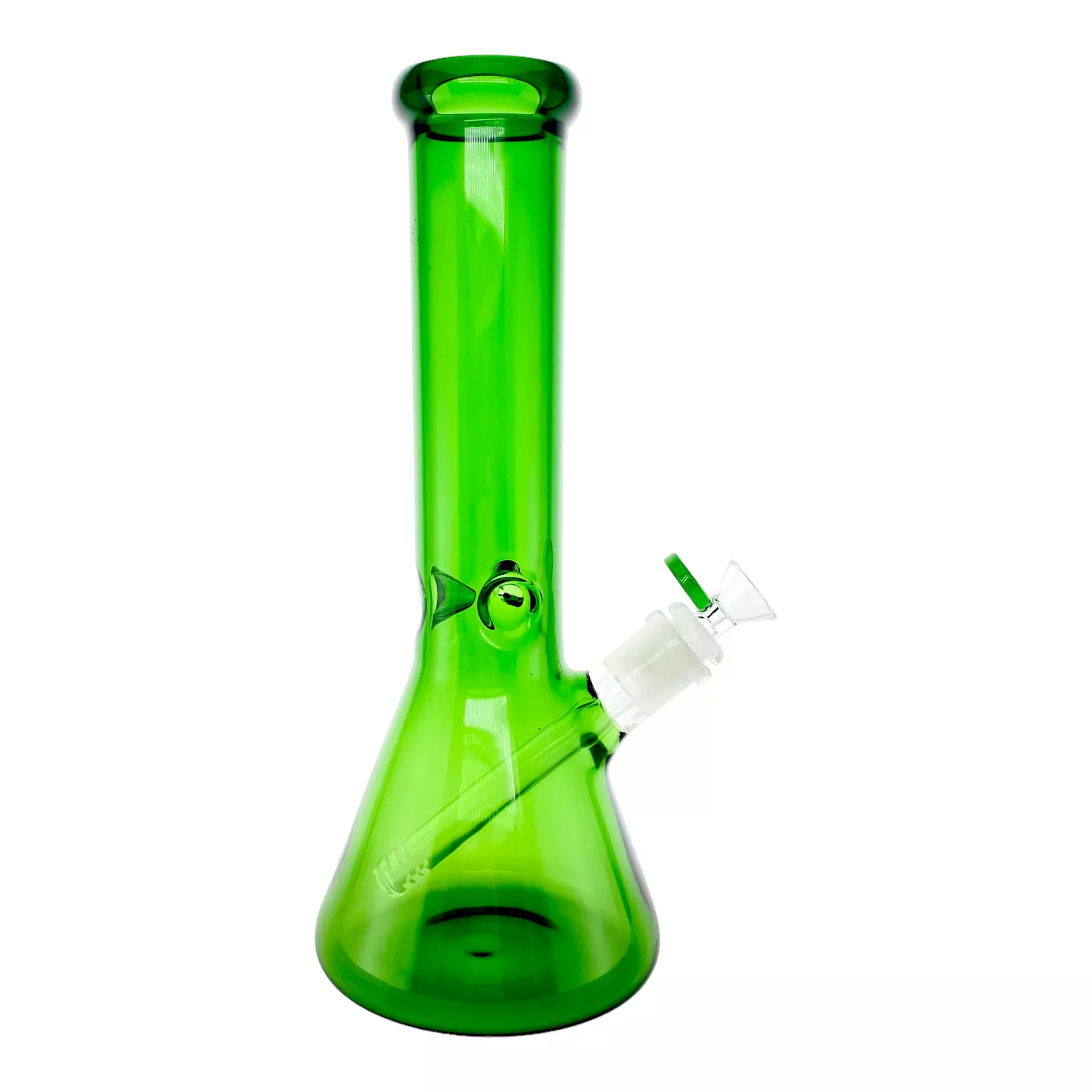 Full Green Beaker Base Glass Bong 12 Inch