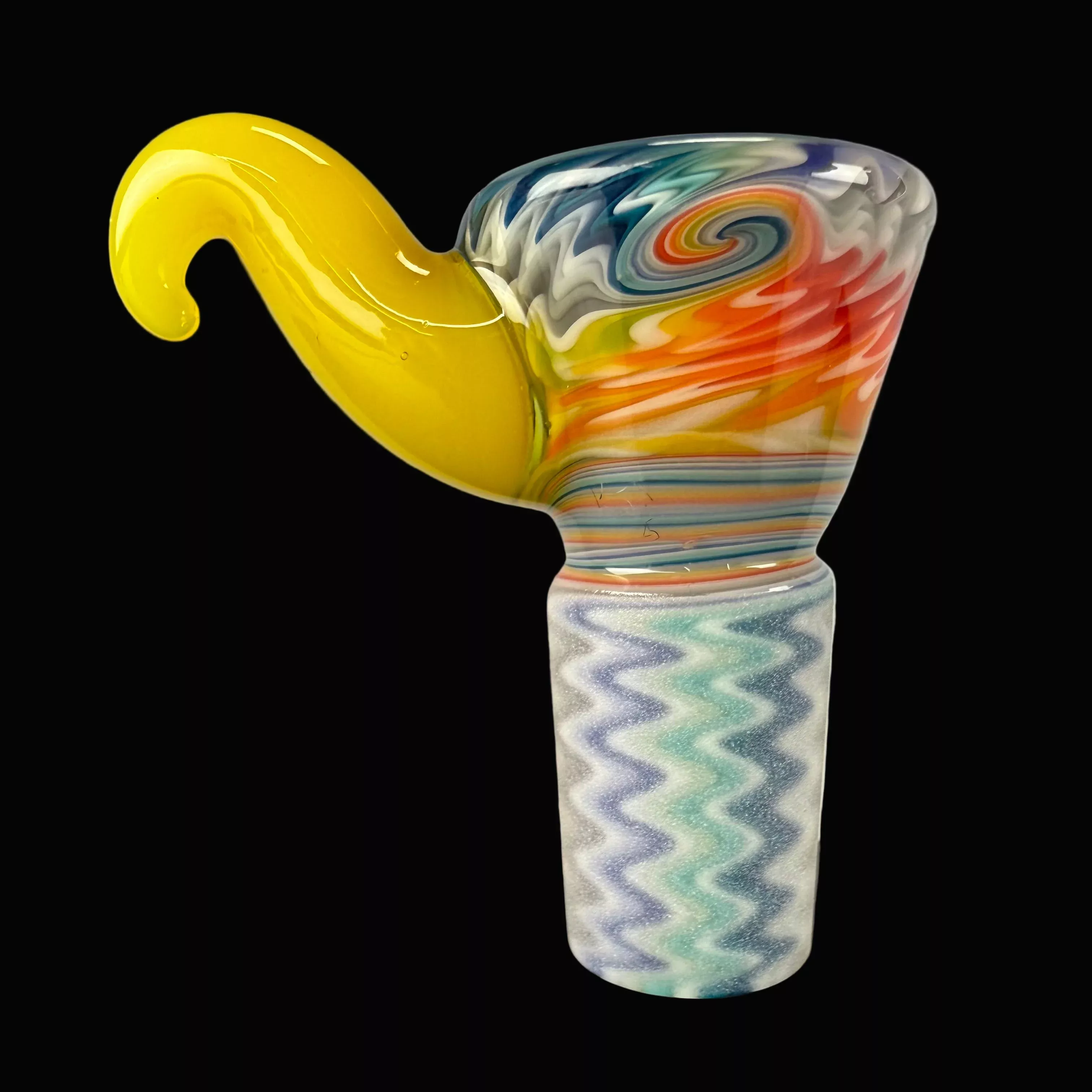 Fully Worked 18mm 4 Hole Martini #2 by KJH Glass