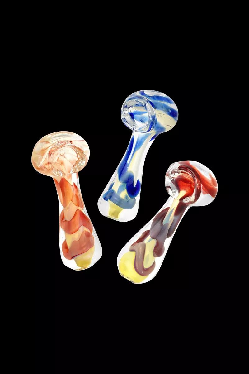 Fumed Jumbo Swirl Spoon Pipe