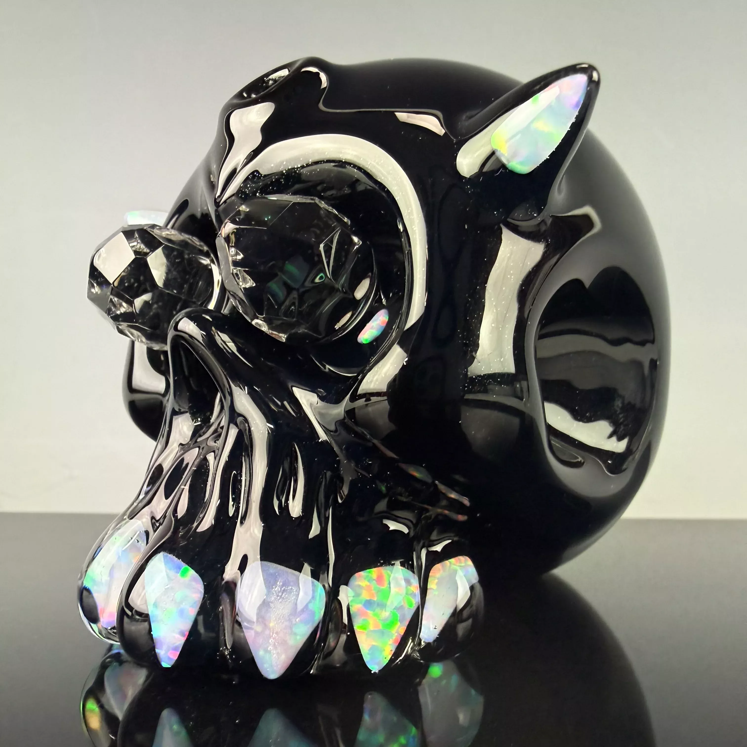 "Galaxy" Horned Skull Shredder by Carsten Carlile