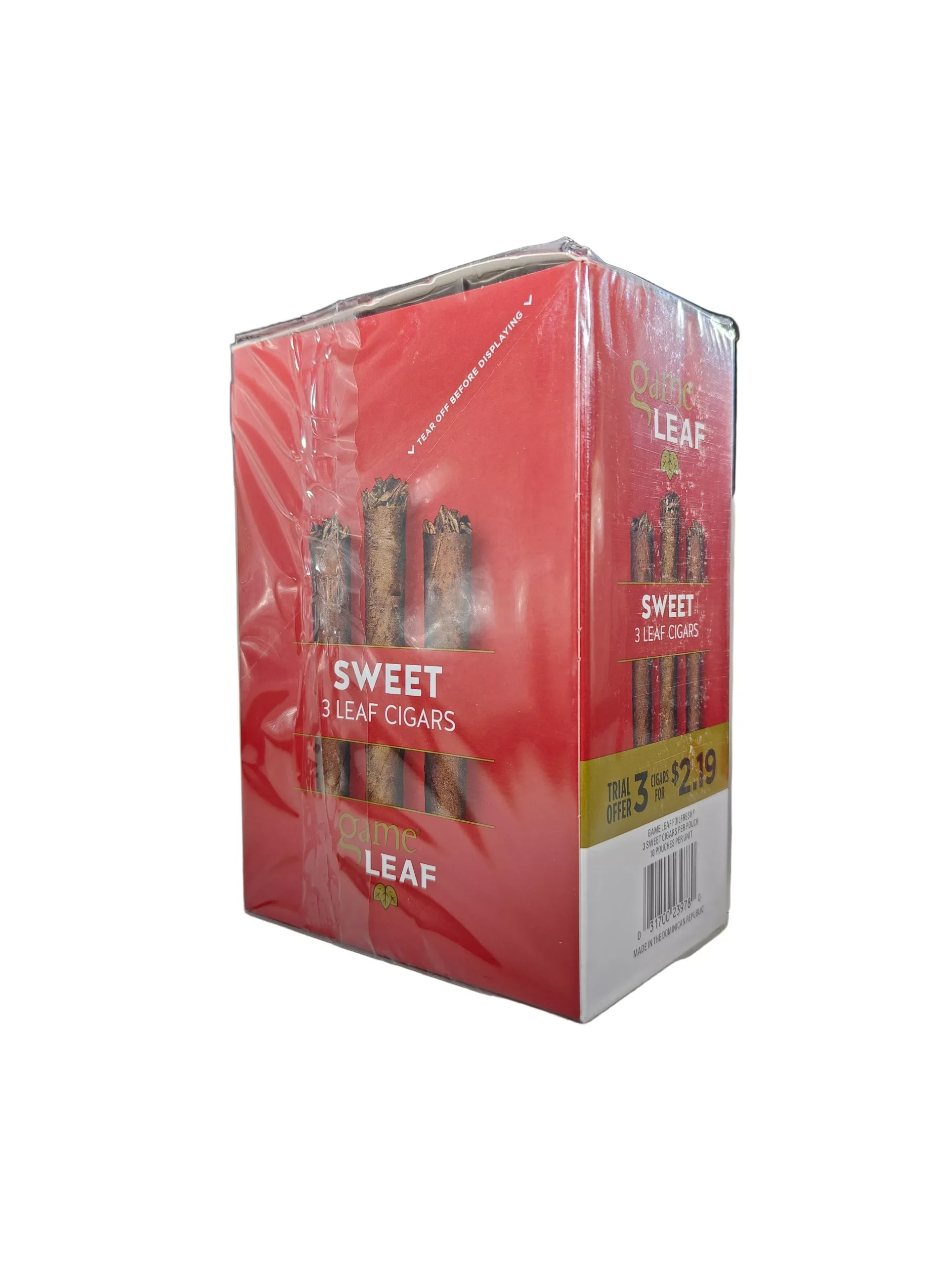 Game Leaf Cigarillos - 10 Count Box of 3 Packs