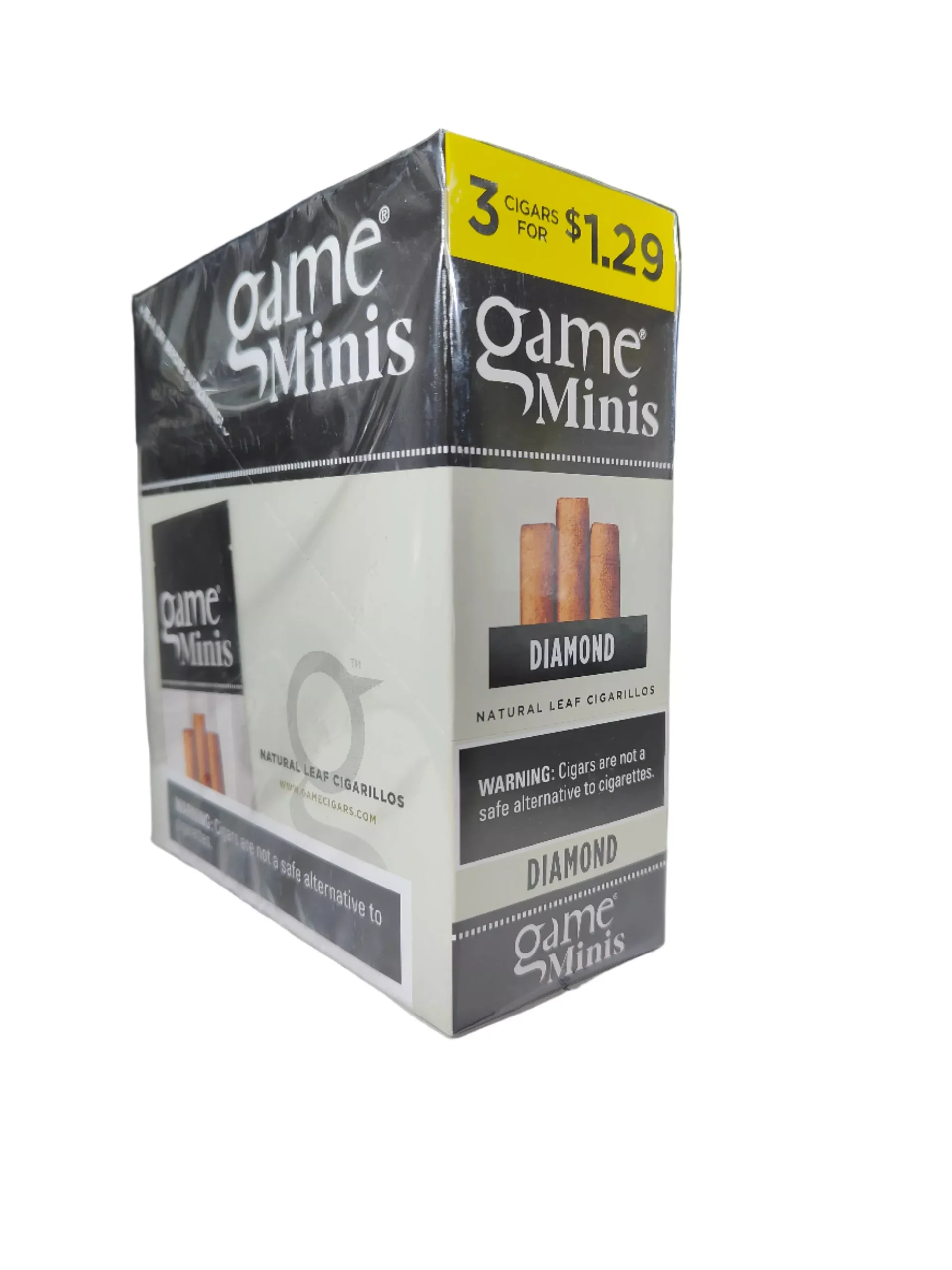 Game Minis Cigarillos (15-Count Box of 3-Packs)