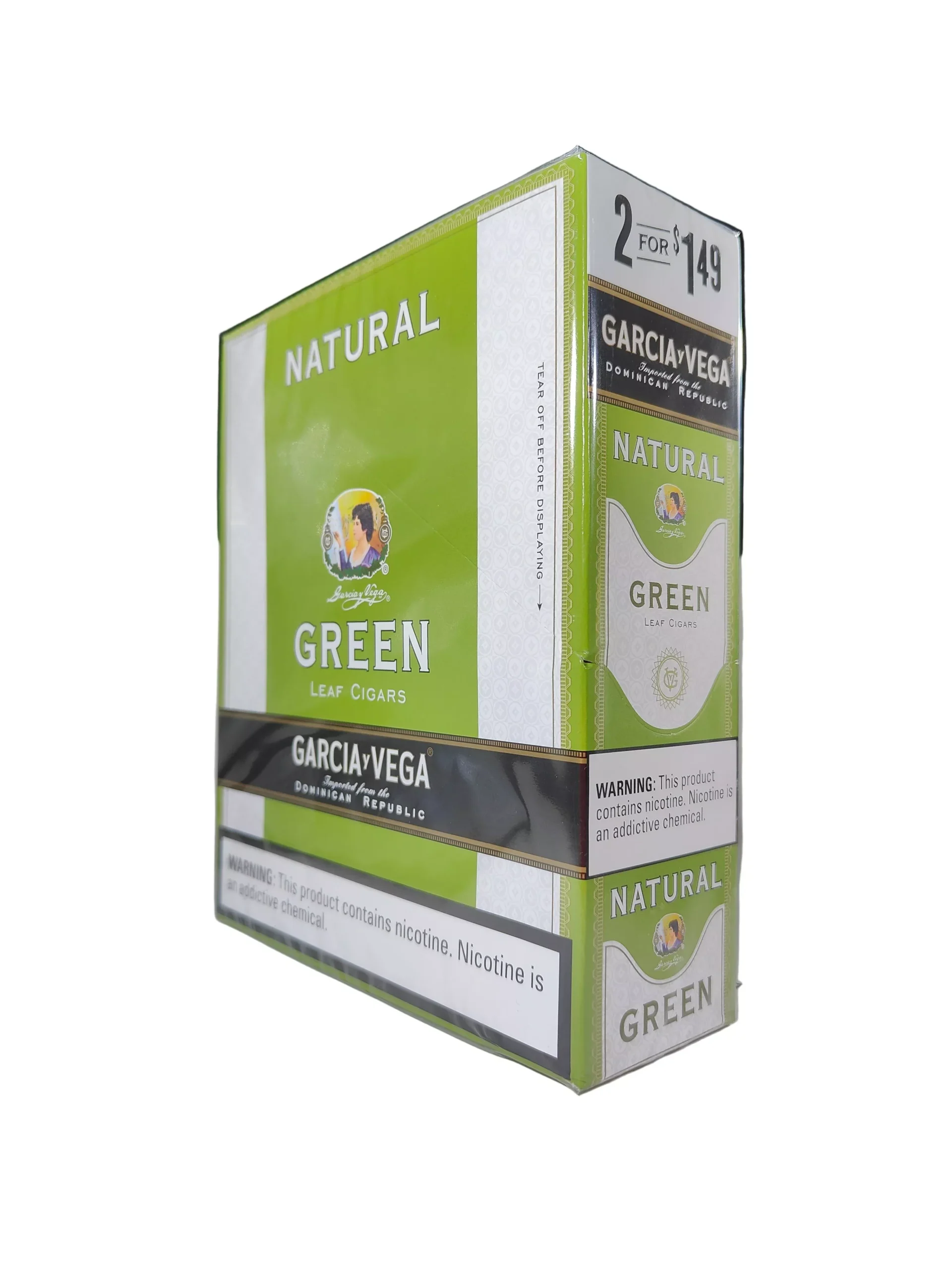 Garcia y Vega Natural Leaf Cigars - 15 Count Box of 2 Packs