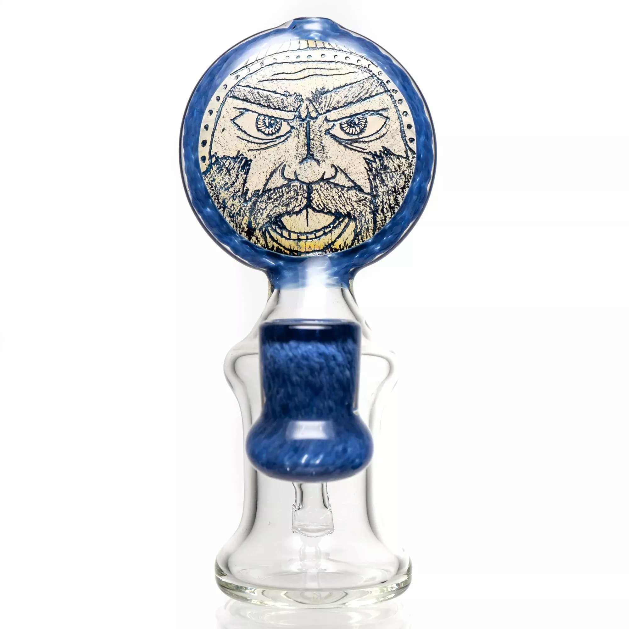 Glass by Ging - Etched Bearded Man Rig