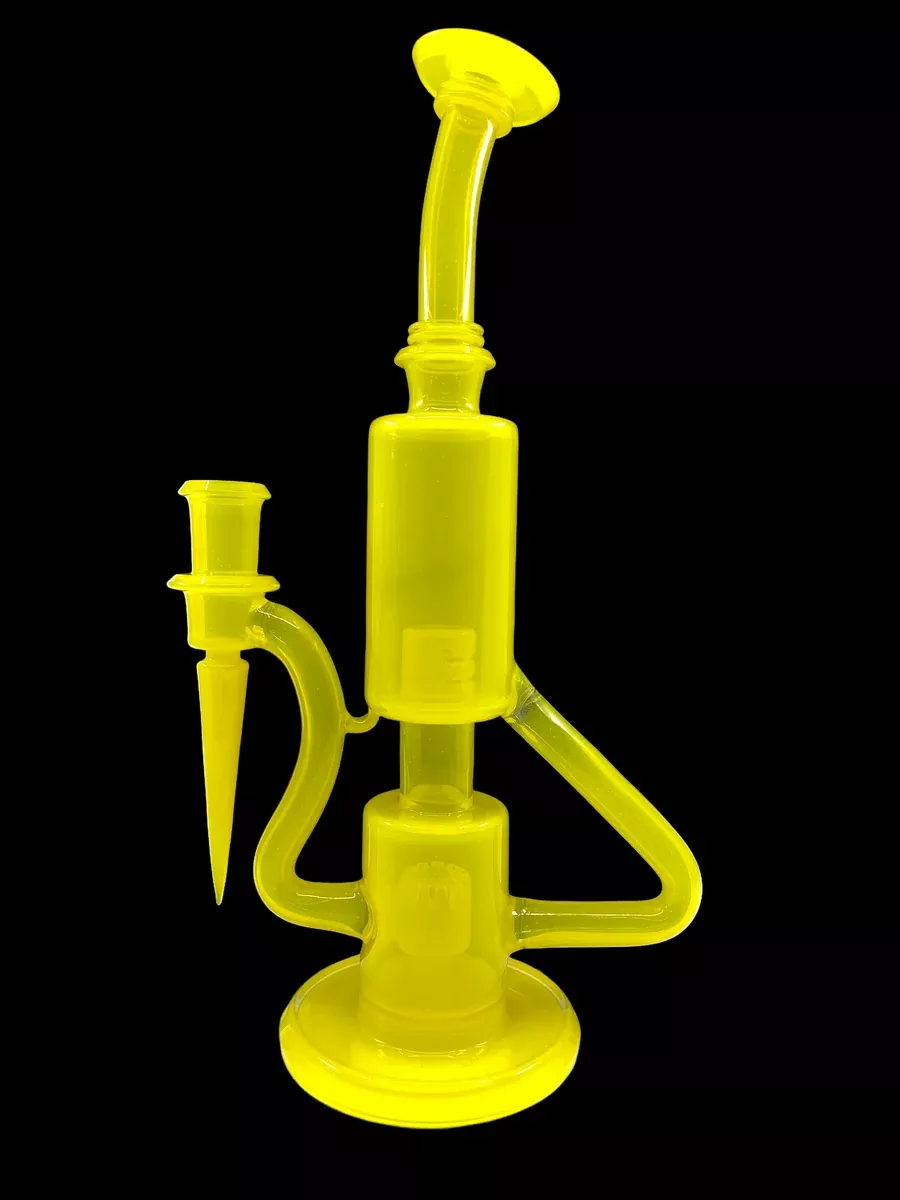 Glass Carpenter Lemon Drop Bubble Dumper Rig | Full-Color Glass Dab Rig for Smooth Hits