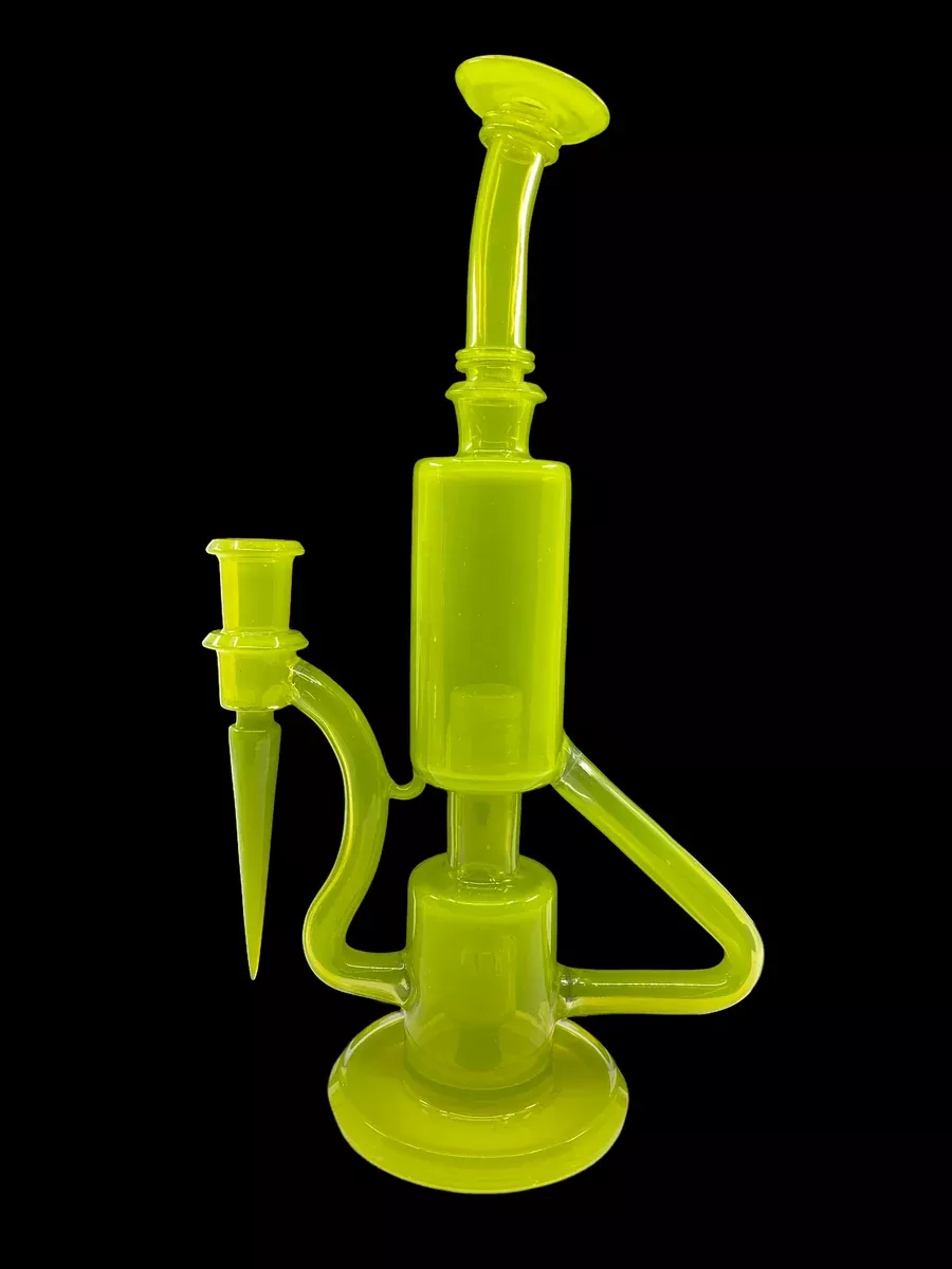 Glass Carpenter Lime Drop Bubble Dumper Rig | Full Color Glass Dab Rig with Enhanced Filtration
