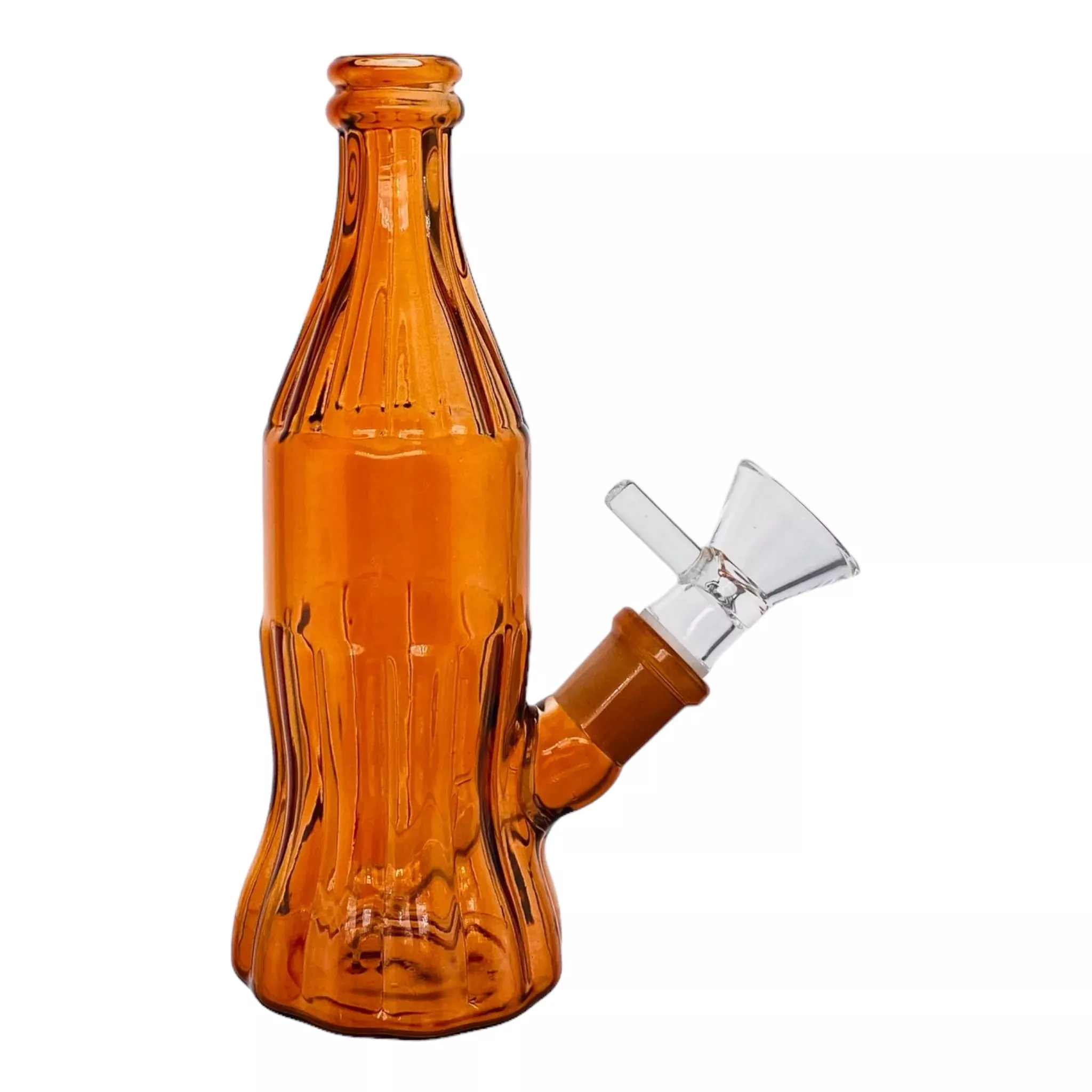 Glass Cola Bottle Bong Amber Brown