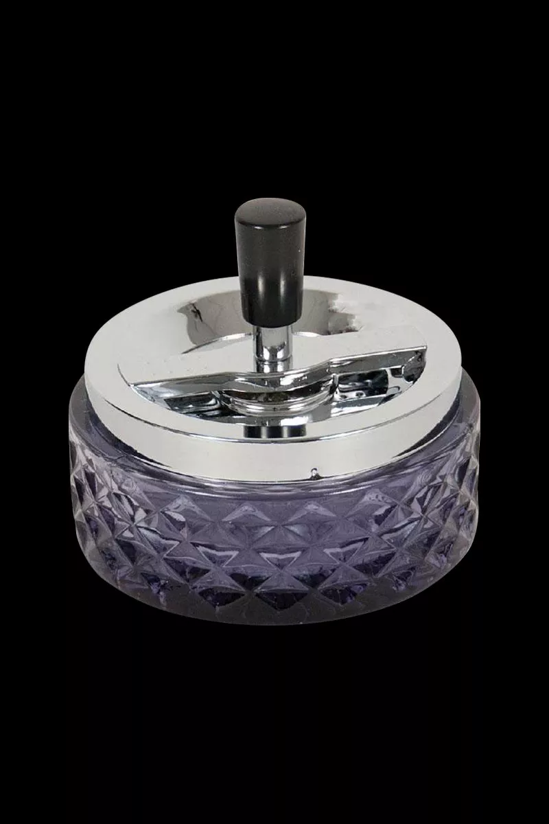 Glass Spinning Ashtray