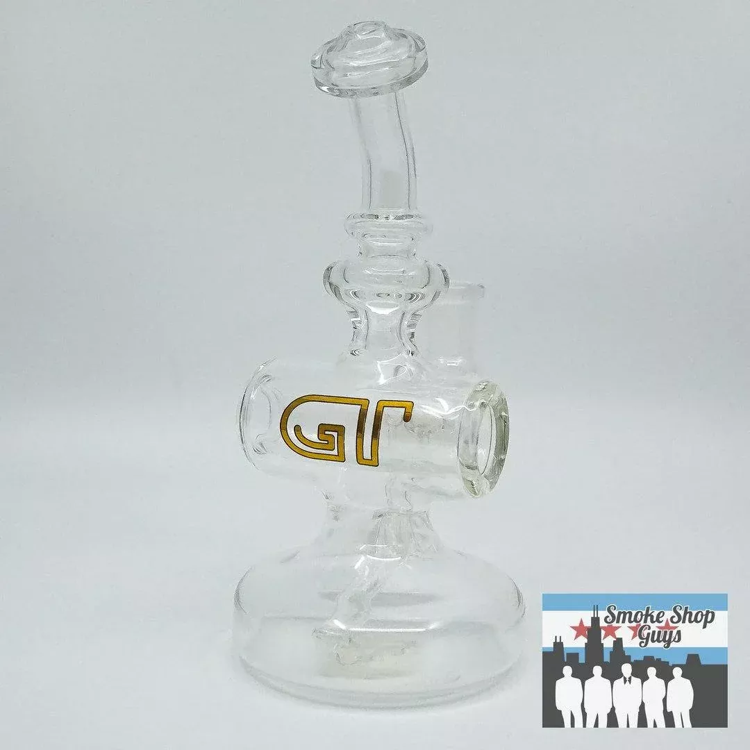 Glass Tribe Clear Small Eclipse Dab Rig – Compact and Functional Design
