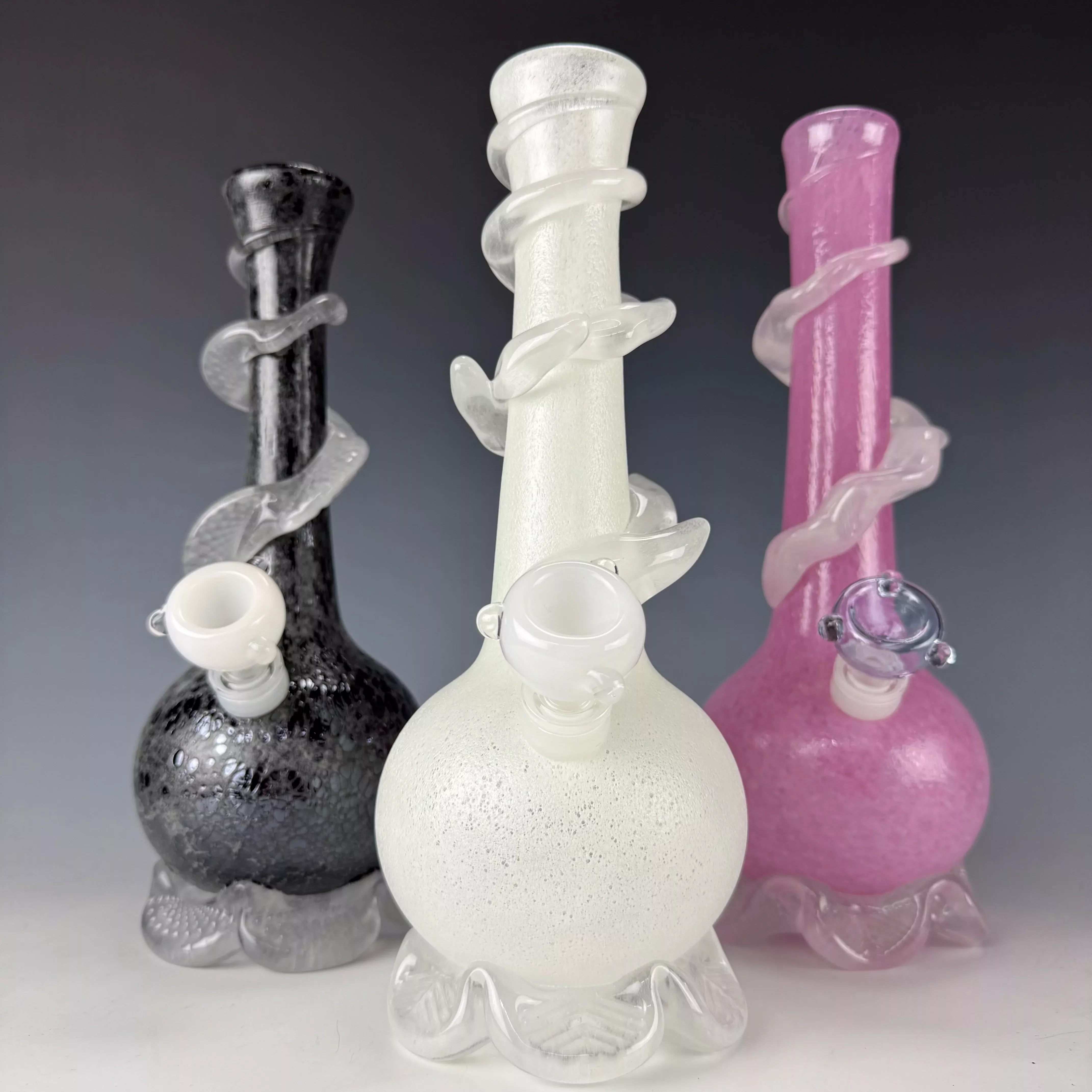 Glow In The Dark Waterpipe by Noble Glass