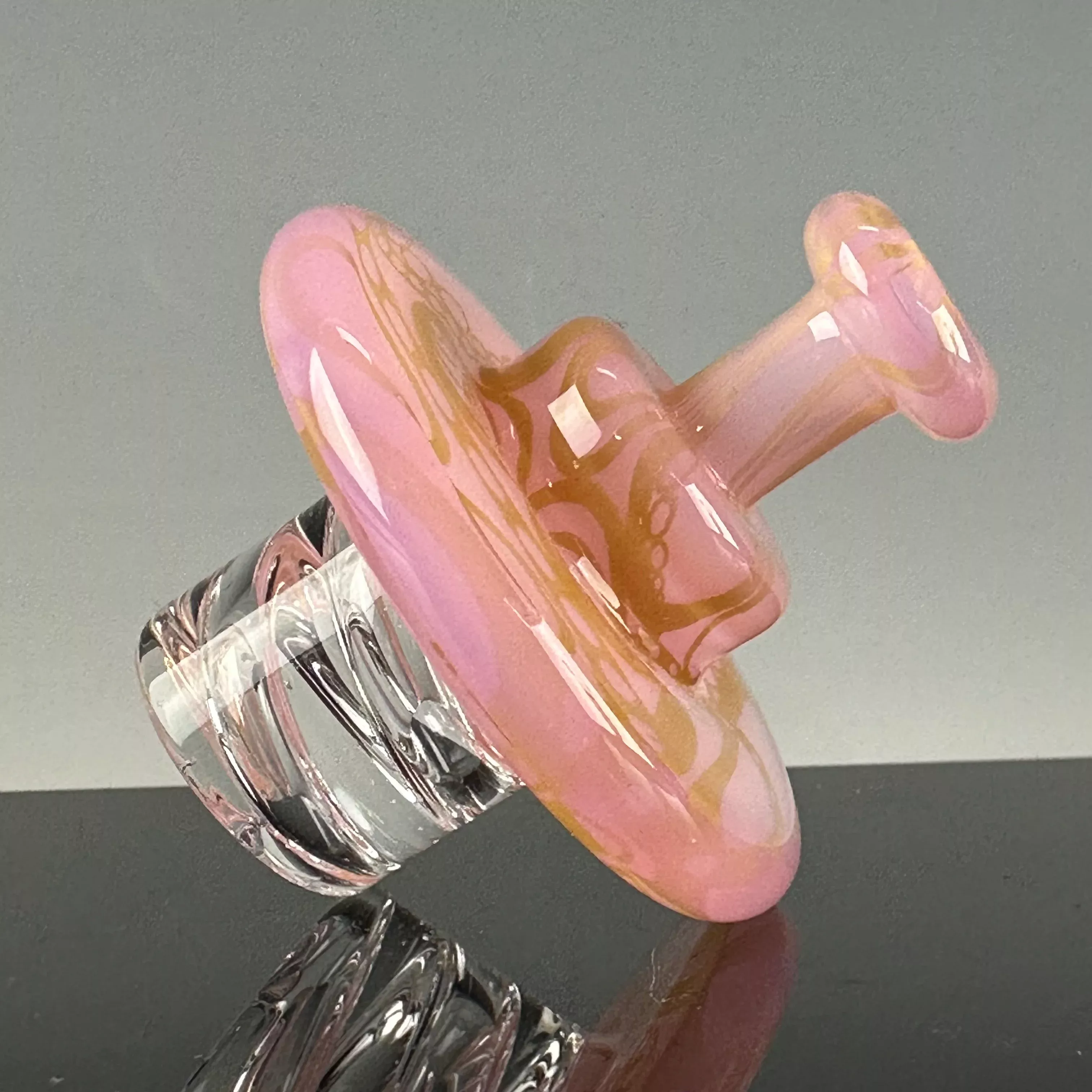 "Gold Fume over Pink Slyme" Autospinner Carb Cap by El3ctroB
