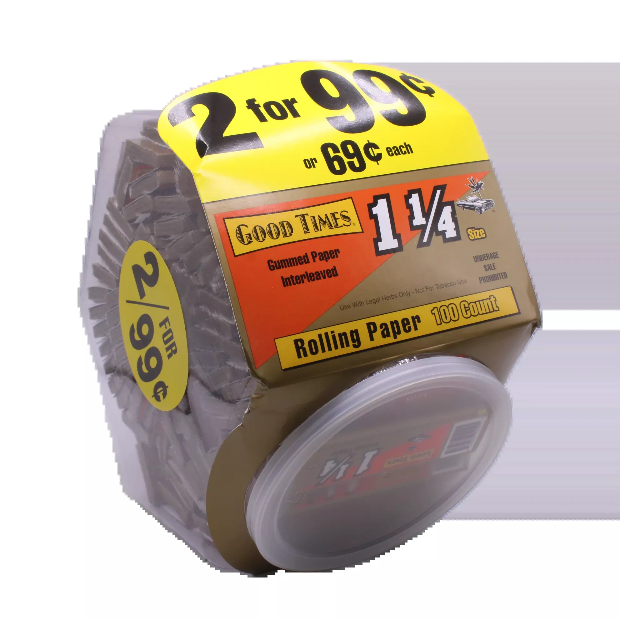Good Times 1 1/4 Rolling Papers – 100-Count Display Box