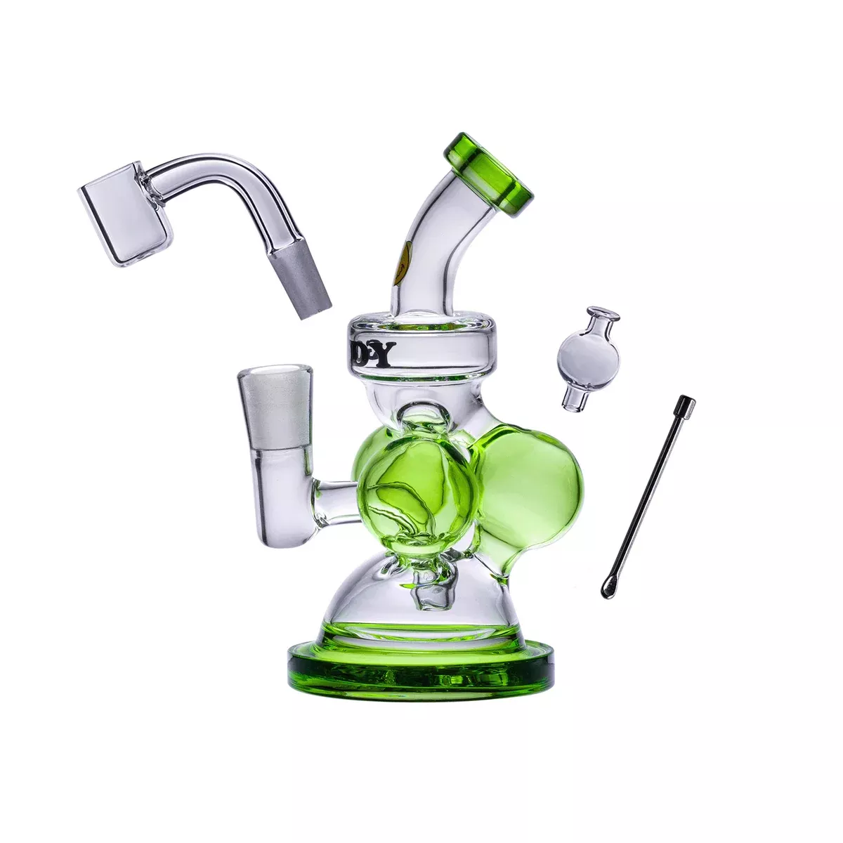 Goody Glass Atom Mini Dab Rig 4-Piece Kit