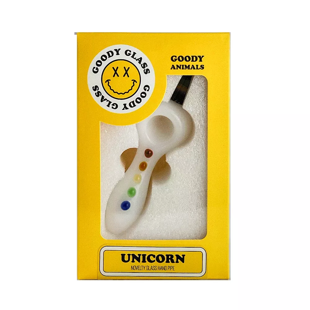 Goody Glass - Unicorn Hand Pipe