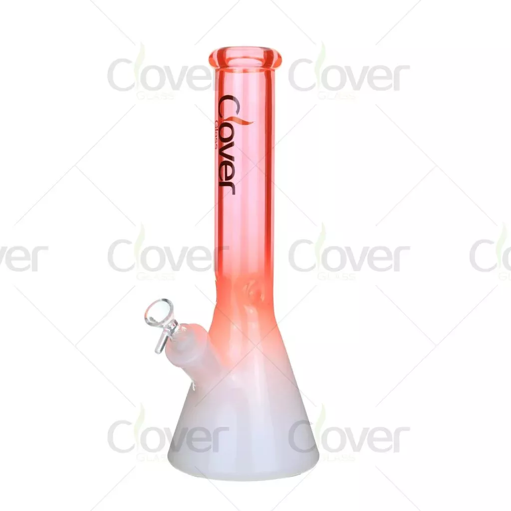 Gradient Spray-Painted 14mm Female Glass Beaker Bong – 13.77-Inch Durable 7mm Glass