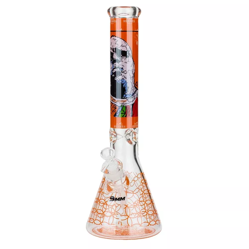 Graphic 9mm Thick Beaker Bong