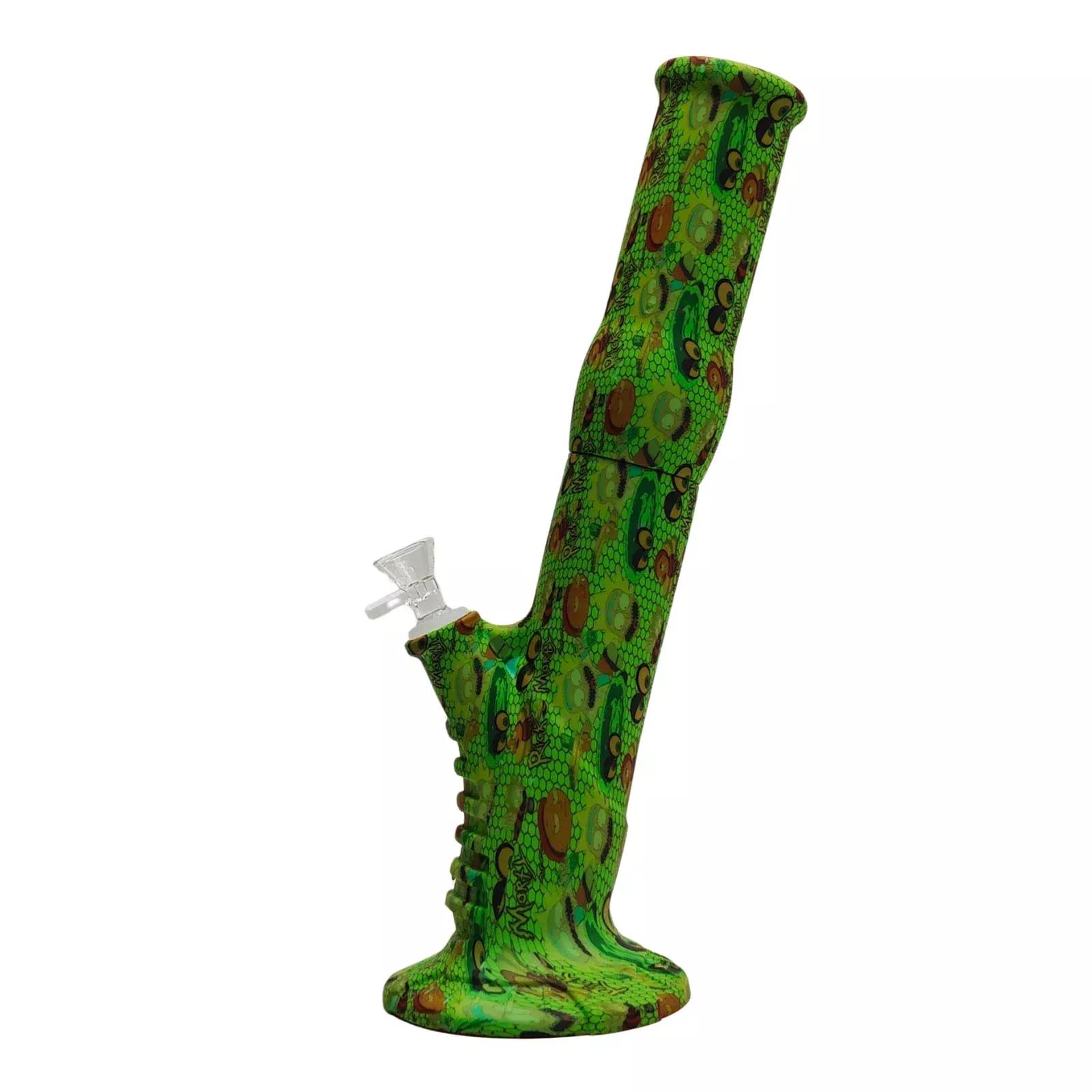 Graphic Silicone Straight Shooter Bong 13.5"
