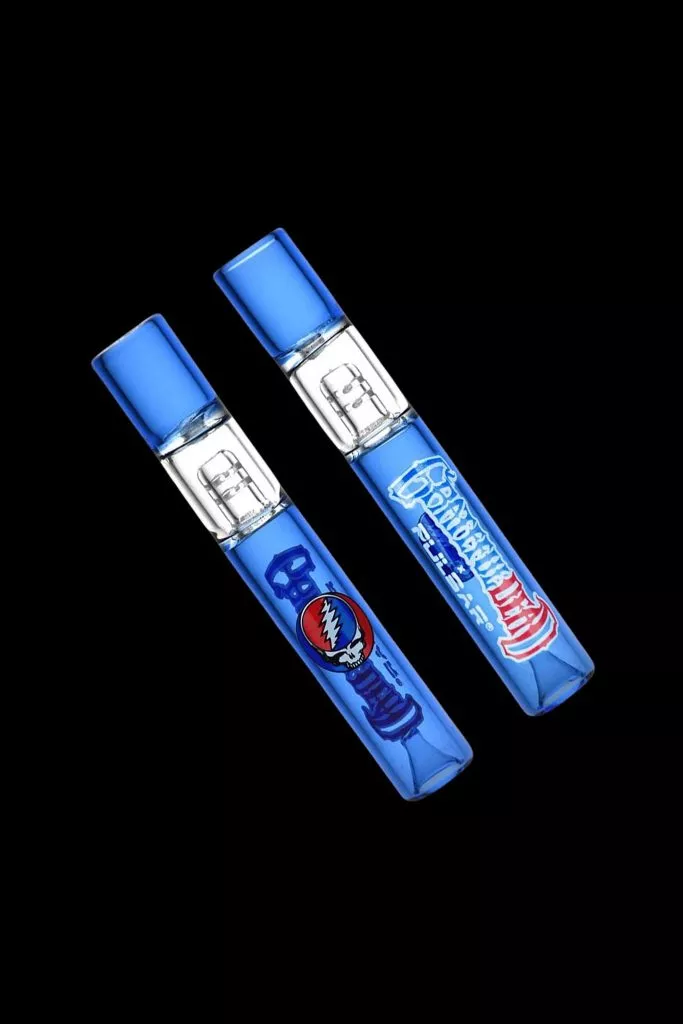 Grateful Dead x Pulsar Glass Chillum | Built-In Ash Catcher