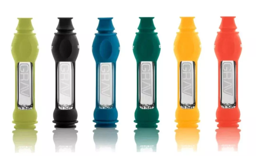 GRAV 16mm Octo Taster with Silicone Skin – Durable One-Hitter in Assorted Colors