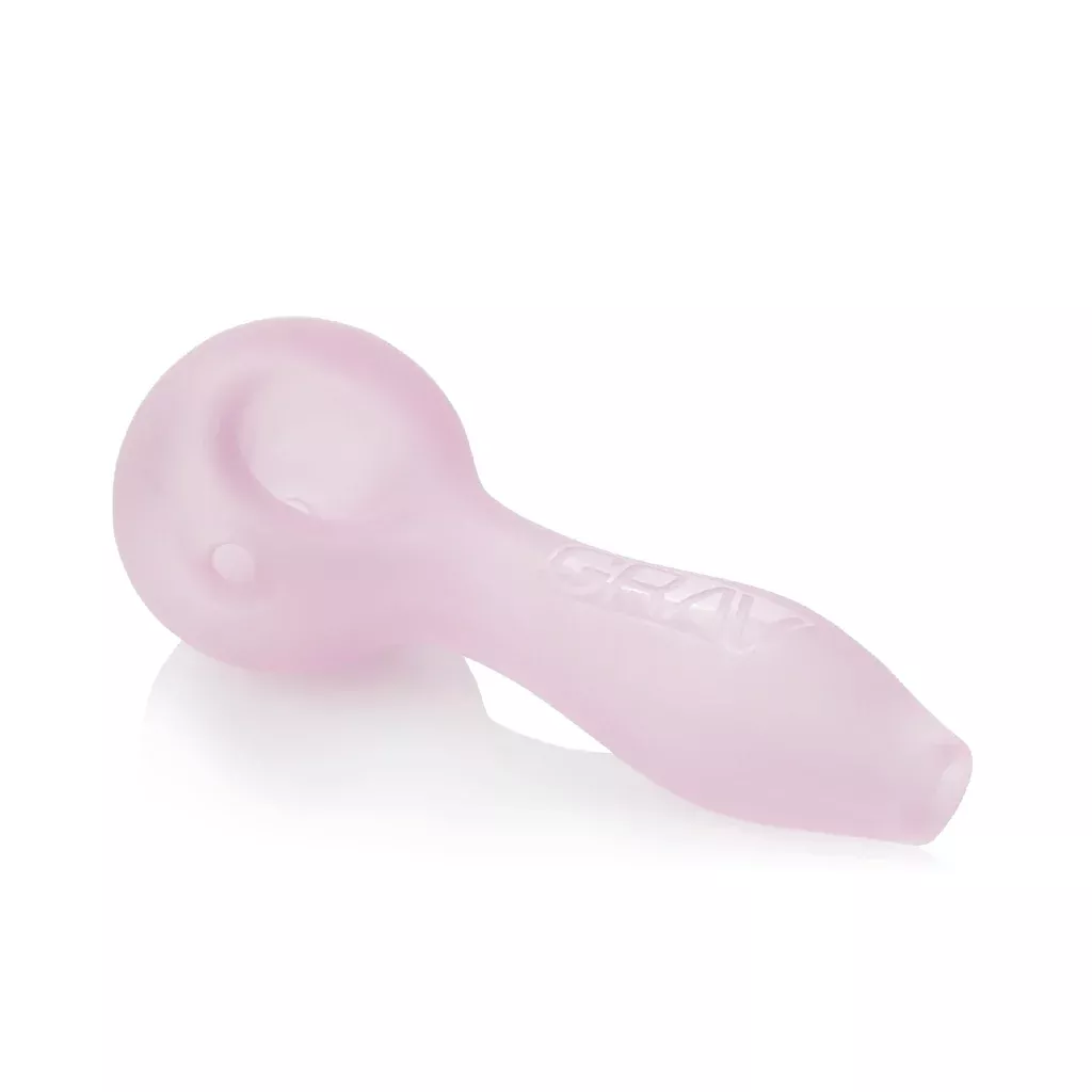 GRAV Sandblasted Glass Spoon Pipe