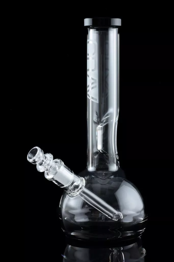 GRAV Small Round Base Bong with Black Accents