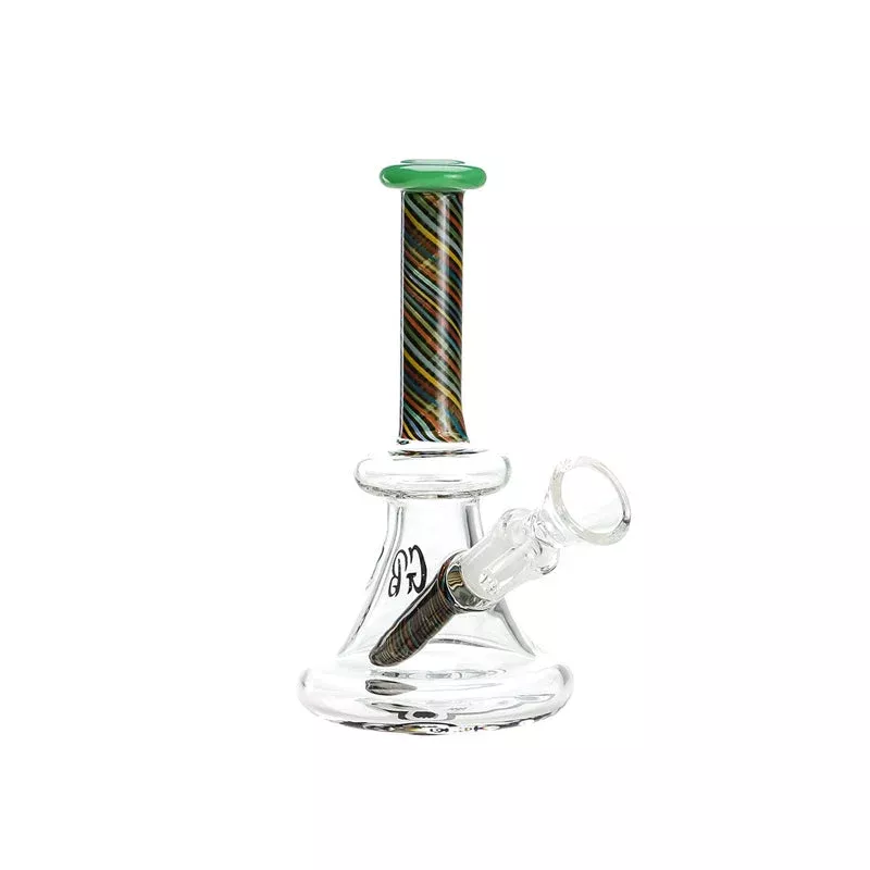 Green Bear Glass - Striped Bell Mini Beaker
