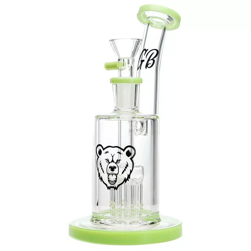 Green Bear Glass - Tree Bubbler