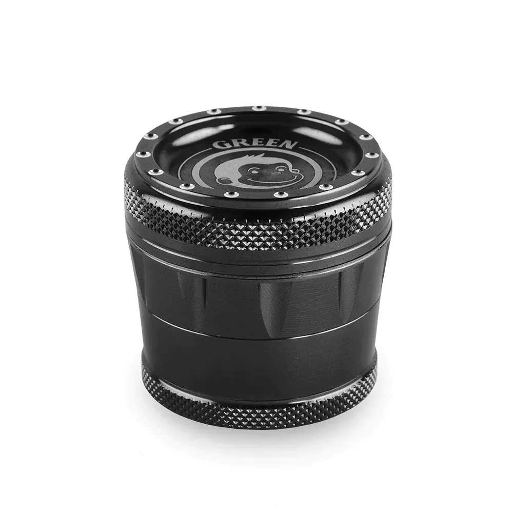 Green Monkey Tamarin 50mm 4-Piece Grinder – Silver