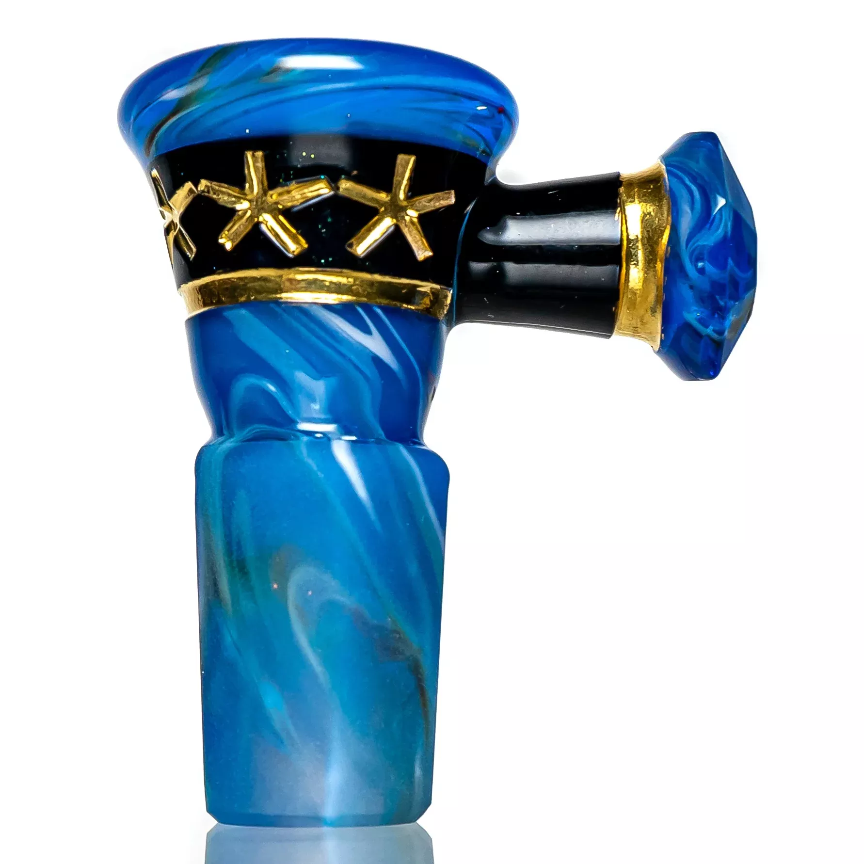 Green T Glass - 18mm Slide - Stars & Water