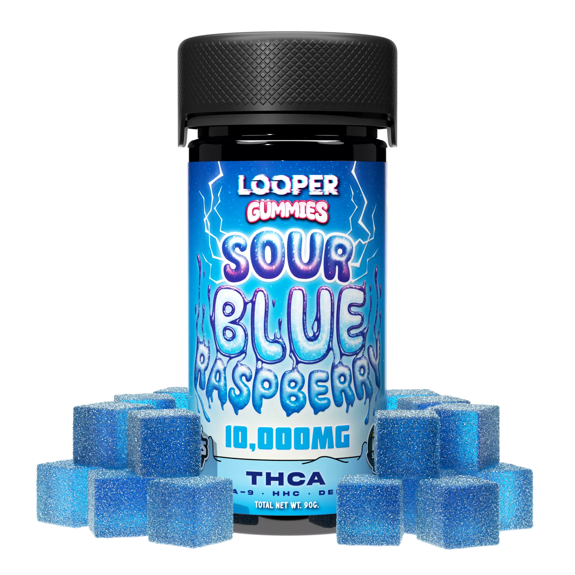 Gummies: Sour Blue Raspberry