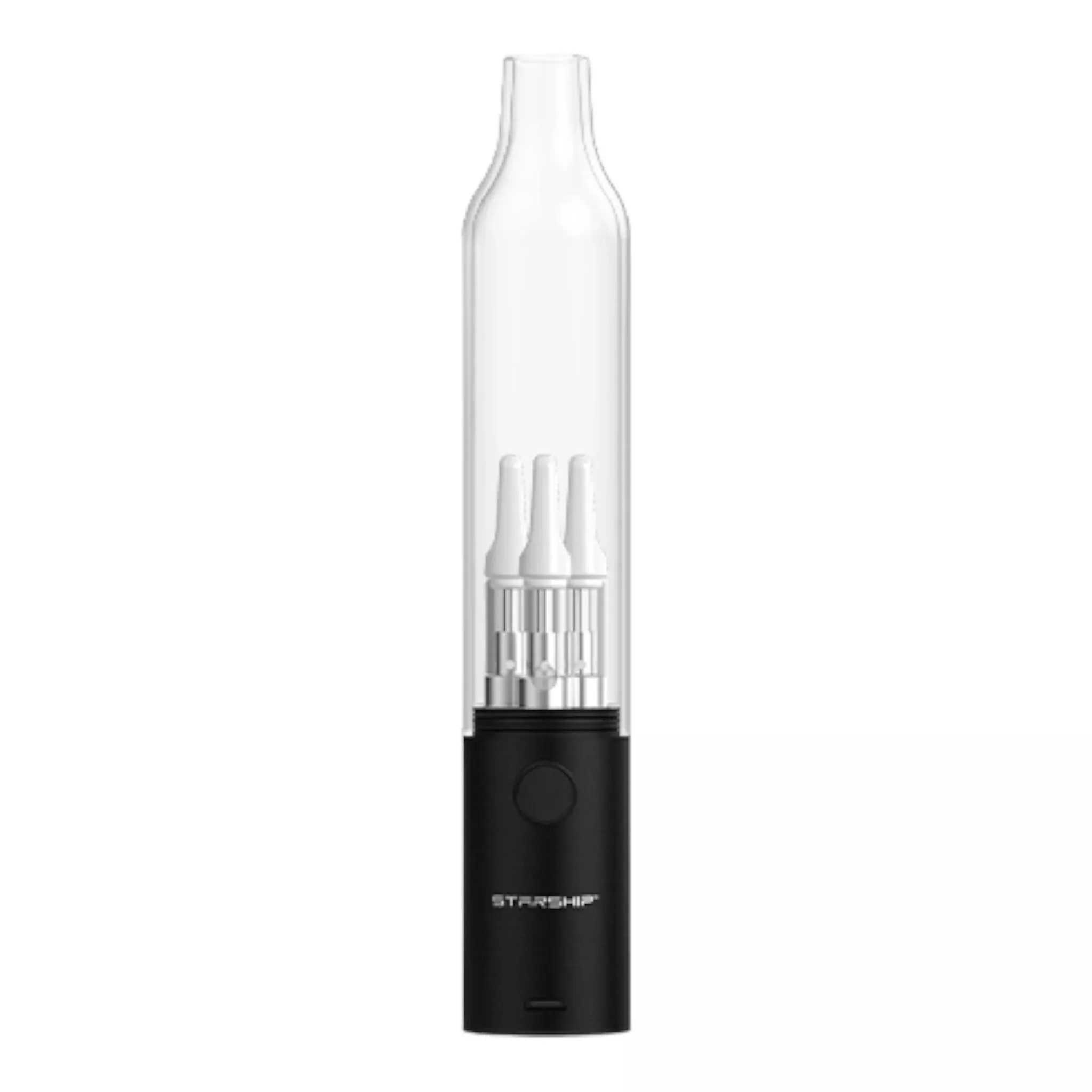 Hamilton Devices - Starship Triple Vape Cart And Wax Coil Battery - Black
