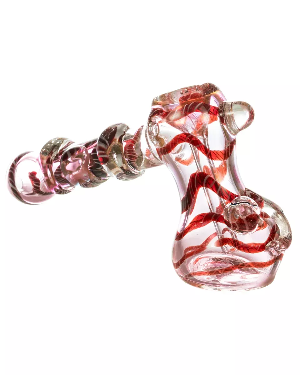 Hammer Style Bubbler with Glass Drop Accents