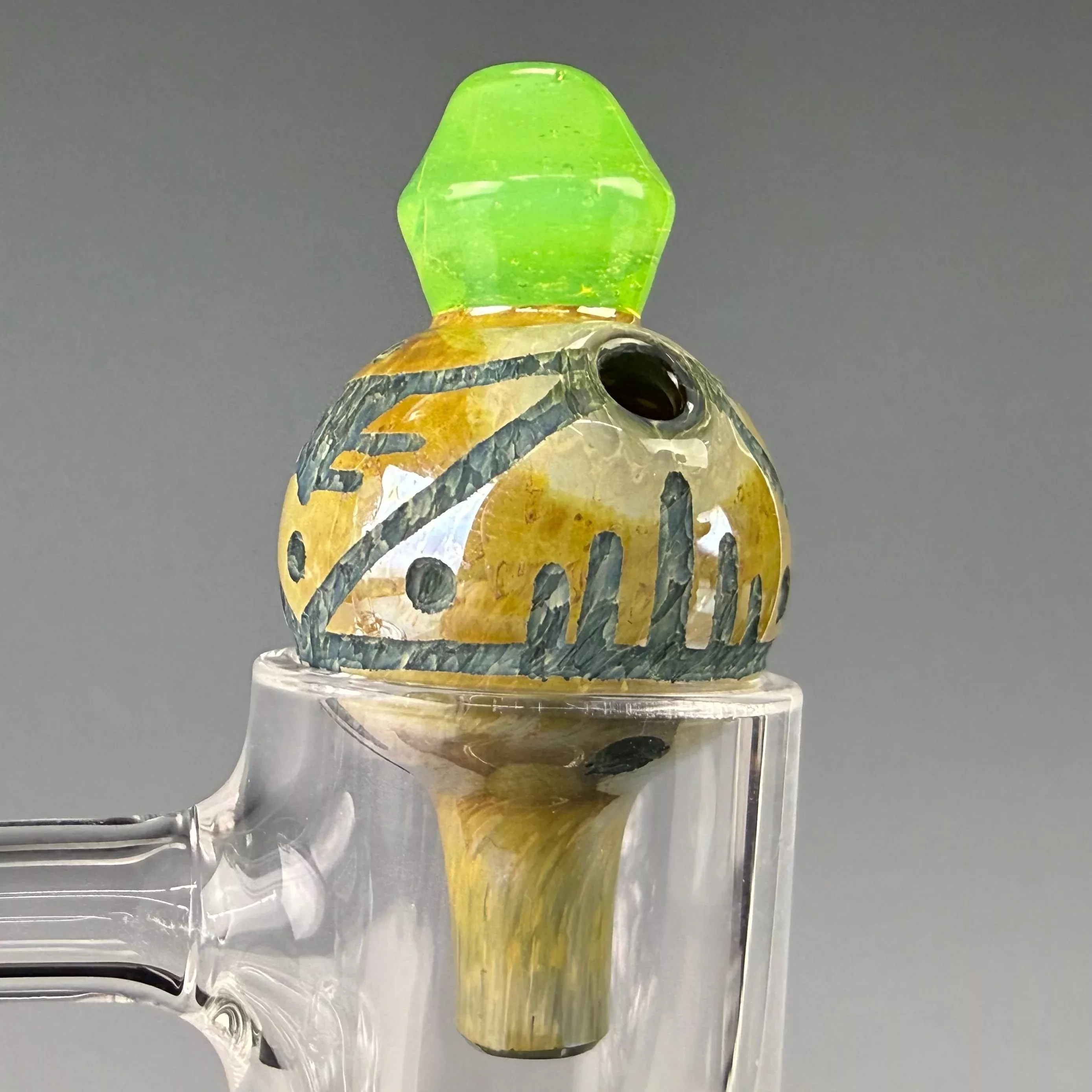 Hand Carved Bubble Cap by Corey Clark